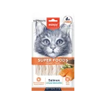 Wanpy cat Superfoods - лакомство за котки, кремообразно с вкус на сьомга, чиа семена и водорасли, 5х14 г