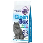 Clean Box Super Premium, ароматизирана котешка тоалетна, фин бял бентонит, различни видове