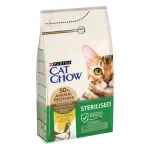 PURINA CAT CHOW Sterilised с Naturium - суха гранулирана храна за кастрирани котки, с пилешко месо