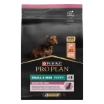 Purina Pro Plan Small&Mini Puppy - суха храна за кученца от малки и мини породи с чувствителна кожа, с високо съдържание на сьомга, 3 кг