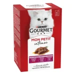 Purina Gourmet Mon Petit - паучове за котки, месни хапки в сос, различни вкусове, 48x50 г
