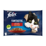 Purina Felix Fantastic Adult - пауч за котки, различни вкусове меса в желе, 48х85 г