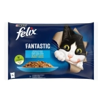 Purina Felix Fantastic Adult - пауч за котки, различни вкусове меса в желе, 48х85 г
