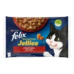 Purina Felix Sensations Adult - пауч за котки, различни вкусове меса в желе, 48х85 г