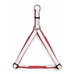 anipro нагръдник с бяла копринена лента - розов и червен