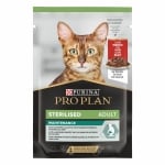 Purina Pro Plan Sterilised - пауч за кастрирани котки в зряла възраст, с говеждо, 26х85 г