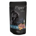 Piper Adult - Пауч за кучета, с агнешко, морков и кафяв ориз, 150 г