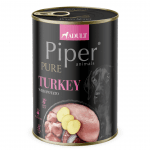 Piper Platinum Pure Dog Adult - консервирана храна за кучета с пуешко и картофи, 400 г