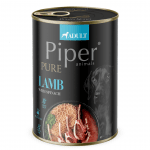 Piper Platinum Pure Dog Adult - консервирана храна за кучета с агнешко и спанак, 400 г