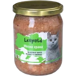 Leopold Cat консервирана храна за котки, различни вкусове, буркан, 6х460 г