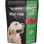 Leopold Dog паучове за кучета, различни вкусове, 10х1250 г