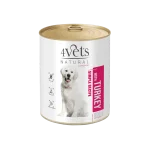4Vets Dog Natural консервирана храна за кучета, различни вкусове, 800 г 