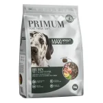 PRIMUM Maxi Soft MONOPROTEIN – мека, полувлажна гранулирана храна за израснали кучета от едри породи, без зърно, с пилешко месо и картофи