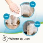 Beaphar Pet Wipes биоразградими мокри кърпички за кучета и котки, с алое вера, 30 бр.