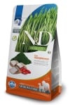 N&D Spirulina Medium/Maxi Adult - суха храна за кучета, без зърно, с херинга , годжи бери и спирулина, за средни и едри породи над 1 г.