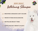 Pet Head Berry Bright Whitening Shampoo – изсветляващ шампоан за кучета с бяла или светла козина, 3в1 действие освежава, почиства, подхранва, 300 мл