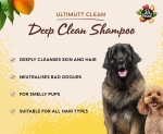 Pet Head Ultimutt Clean 3-in-1 Deep Clean Shampoo – шампоан за кучета, с топически аромати, тройно действие: почиства, дезодорира и подхранва козината, 300 мл