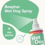 Beaphar Beaphar Wet Dog спрей за кучета, за неутрализиране на миризмата на „мокро куче“ и други неприятни миризми, 250 мл