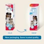 Beaphar No-Brush Toothgel - дентален гел за кучета и котки, с вкус на черен дроб (без нужда от четка), 100 г