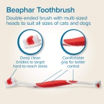 Beaphar Double-Ended Toothbrush - четка за зъби за кучета и котки, с две страни
