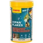 sera Vipan Nature Tropical Flakes - основна храна на люспи за рибки, с 4% брашно от насекоми и пребиотичен ефект