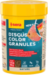 sera Discus Color Nature - храна под формата на меки гранули за всички дискуси, 42 г/100 мл