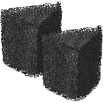 sera filter sponge, black for X-Edge 450 – резервна гъба за филтър за ъгъл - 2 бр.
