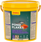 sera Pond Flakes - основна храна на люспи за по-малки езерни риби