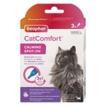 Beaphar CatComfort Calming Spot-On - успокояващи пипети с феромони за котки, 3 броя в опаковка