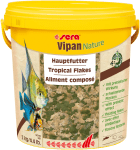 sera Vipan Nature Tropical Flakes - основна храна на люспи за рибки, с 4% брашно от насекоми и пребиотичен ефект