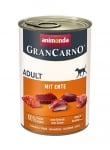 GranCarno Adult консерва за кучета над 1 г. с патица, шкембе и птичи сърца, 400 г
