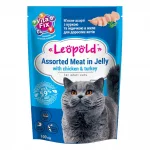 Leopold Cat паучове за котки, различни вкусове, 24х100 г