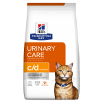 Hill's Prescription Diet Feline c/d Multicare - лечебна суха храна за котки имащи струвитни, калциево-оксалатни и калциево-фосфатни уролити