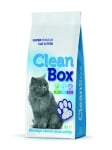 Clean Box Super Premium, ароматизирана котешка тоалетна, фин бял бентонит, различни видове