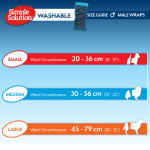 Simple Solution Washable Male Wrap -  перящи се многократни памперси за мъжки кучета, различни размери