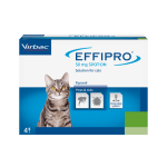 Virbac Effipro Spot-On | Ефипро - противопаразитни пипети за котки срещу бълхи и кърлежи, цена за кутия с 4 пипети