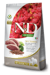 N&D Quinoa NEUTERD Medium/Maxi Adult - суха храна за кастрирани кучета, без зърно, с патешко, броколи и аспержи , за средни и едри породи над 1 г.