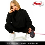 flexi Classic Black Fire M Tapе лента, до 25кг, черно/червено