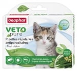 beaphar Veto Pure Bio Spot On Kitten - репелентни капки за подрастващи котенца, 3 пипети