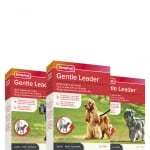 Beaphar Gentle Leader повод срещу дърпане за куче, червен, за дребни, средни или едри породи