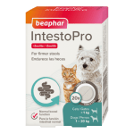 Beaphar IntestoPro таблетки за подобряване на чревната микрофлора, за дребни породи кучета и котки, 20 бр