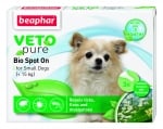 beaphar Veto Pure Bio Spot On - репелентни капки за кучета от дребни породи, 3 пипети