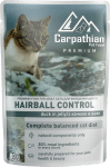 Carpathian Pet Food - пауч за котки патица в желе (срещу образуване на космени топки), 24 х 80 г
