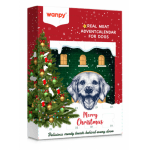 Wanpy Christmas Calendar - коледен адвент календар за кучета, асорти с пилешко, телешко, патица, 100 г