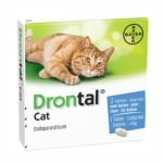 Drontal Cat | Дронтал - овкусени таблетки за вътрешно обезпаразитяване на котки, цена за 1 таблетка
