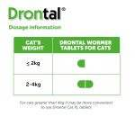 Drontal Cat | Дронтал - овкусени таблетки за вътрешно обезпаразитяване на котки, цена за 1 таблетка или кутия