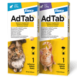 АдТаб | AdTab таблетки за външно обезпаразитяване на котки, цена за таблетка и за кутия - 3 таблетки