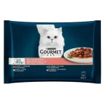 Purina Gourmet Pеrle - паучове за котки, мини филенца месо със зеленчуци, различни вкусове, 48x85 g