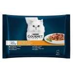 Purina Gourmet Pеrle - паучове за котки, мини филенца месо със зеленчуци, различни вкусове, 48x85 g