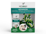 Vet&rsquo;s Best комплект за дентална хигиена за кучета &ndash; дентален спрей 120 мл + играчка въжена топка